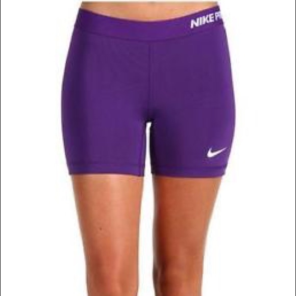 Nike Pants - Nike Pro purple compression shorts